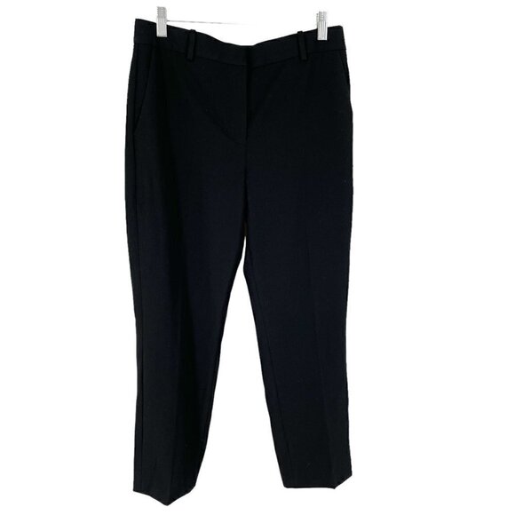 Aritzia Babaton Classic Trouser Black Cropped Slim Leg Ankle Trouser Pants 8 - Picture 2 of 7